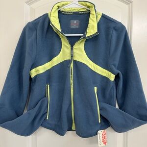 NWT Free People FP Movement In The Zone Fleece Zip Up Jacket in Skyline Size XS